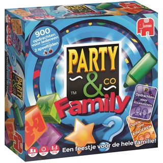 Party & Co. Quizspiele für Familien, Kinder und Erwachsene - Brettspiel (Quizspiele, Kinder und Erwachsene, 25 Minuten, 50 Minuten, Jungen/Mädchen, 8 Jahre und älter) - (niederländische Version)