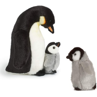 Living Nature AN505 Geschenkset Pinguin Mutter und Baby (Küken) Schwarz, Grau und Weiß, Einheitsgröße