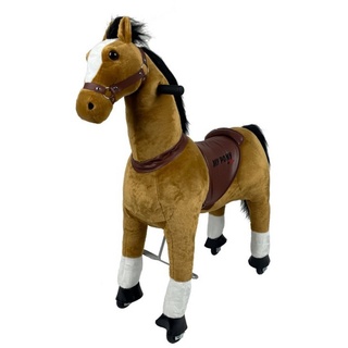 TPFLiving Reittier Pferd Brandy - Größe S - Farbe: braun, Schaukeltier für Kinder ab 3 bis 6 Jahren - Sitzhöhe: 53 cm braun