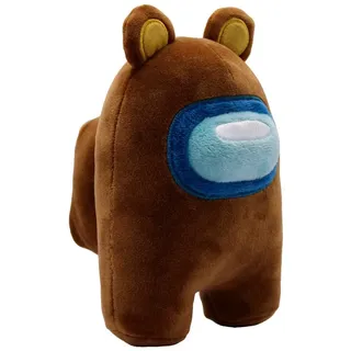 Among Us Plüschfigur Brown Bear - 18 cm, kuschelweiches Plüschtier für Fans des Online-Spiels, tolle Geschenkidee - Braun