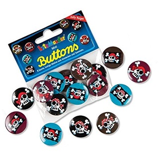 Lutz Mauder Lutz mauder67235 Jolly Roger Mini Button Set (8-teilig)