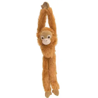 Wild Republic 15254 Hängende Plüsch Affen ca. 50cm - Orang Utan - Hellbraun