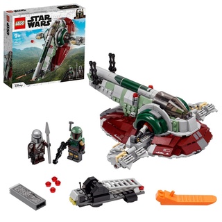 LEGO 75312 Star Wars Boba Fetts Starship, Weltraum-Spielzeug für Kinder ab 9 Jahren, Raumschiff-Modell aus The Mandalorian mit 2 Minifiguren, Gesc...