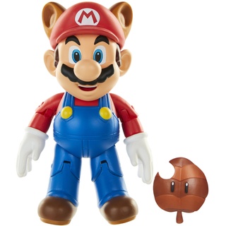 SUPER MARIO Raccoon with Leaf Actionfigur, 4,0 Zoll