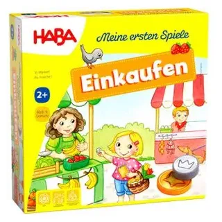 Haba Brettspiel 1302781001, Meine ersten Spiele, Einkaufen, ab 2 Jahre, 1-4 Spieler