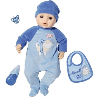 Baby Annabell Babypuppe Alexander, 43 cm, interaktiv mit Schlafaugen blau