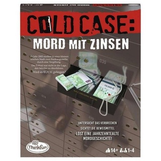 Thinkfun® Spiel, Familienspiel THI76486 - ColdCase: Mord mit Zinsen, für 1-4 Spieler,..., Detektivspiel bunt