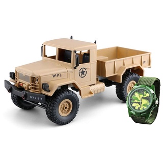 Amewi 22328 Sandfarben U.S. Militär Truck 4WD 1:16 RTR Uhr