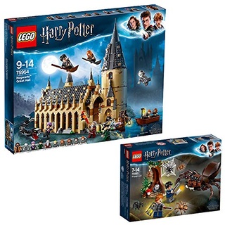75954 LEGO Harry Potter Hogwarts Great Hall 878 Teile ab 9 Jahren und eine Harry Potter Serie Minifigur (zufällige Figur)