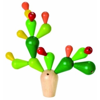 Plantoys Stapelspielzeug Balancierspiel Kaktus bunt