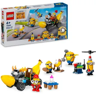 Lego Ich – Einfach unverbesserlich 4 Minions und das Bananen Auto, Spielset zu Ich – Einfach unverbesserlich 4, Kinderspielzeug, kreatives Minions-Geschenk für Jungen und Mädchen ab 6 Jahren 75580