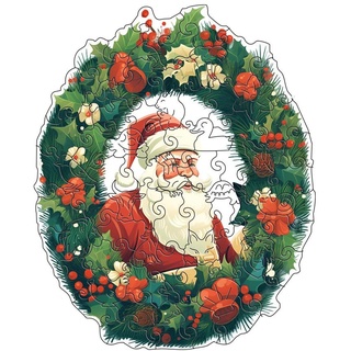 Herfair Weihnachtspuzzle,Weihnachtszeit Puzzle,Unregelmäßig Puzzle Weihnachten,Weihnachten Puzzle für Erwachsene und Kinder – Familienspaß Weihnachtspuzzle (A,S)
