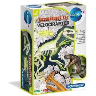 CLEMENTONI 591749 Galileo Ausgrabungs-Set Velociraptor