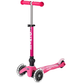 Kinder-Scooter Mini Micro Deluxe Foldable Led In Pink