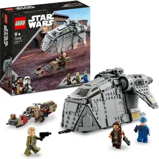 LEGO 75338 Star Wars Überfall auf Ferrix, mit Mobilem Tac-Pod, Speeder Bike und 3 Minifiguren, baubares Andor-Fahrzeug-Spielset - Hellgrau/Braun