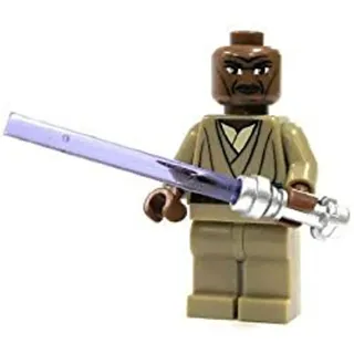 LEGO Star Wars: Mace Windu Minifigur mit lila Lichtschwert - Lila