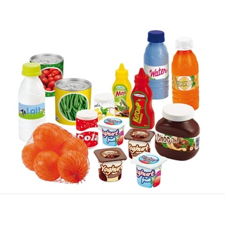Ecoiffier – Zubehör für Kaufmannsladen – 20-teiliges Set mit Spiellebensmitteln für Kinder ab 18 Monaten, ideal für Kinderküche und Kaufladen