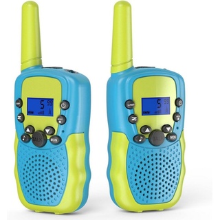 Bifurcation Spielzeug-Polizei Megaphon Kinder-Walkie-Talkies mit großer Reichweite, wiederaufladbar, 2er-Pack, (2-tlg) blau|grün