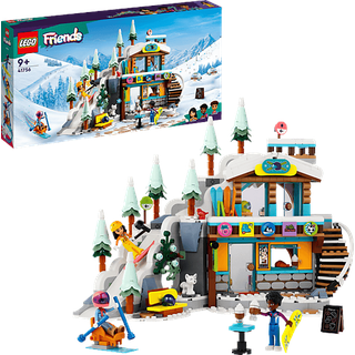 LEGO Friends 41756 Skipiste und Café Bausatz, Mehrfarbig