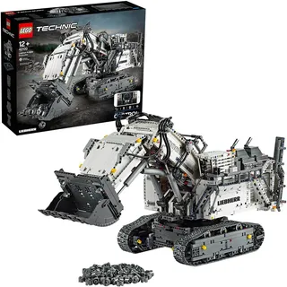 LEGO 42100 Technic Control+ Liebherr Bagger R9800, Ferngesteuerter Bagger, RC Fahrzeug, Spielzeug für Kinder und Erwachsene