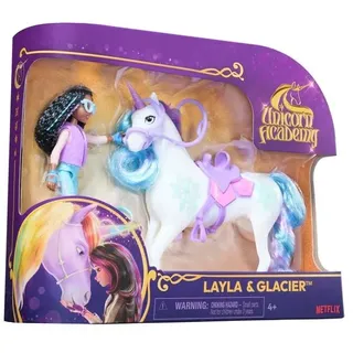 Unicorn Academy Layla und Einhorn Glacier Set - ca. 12 cm