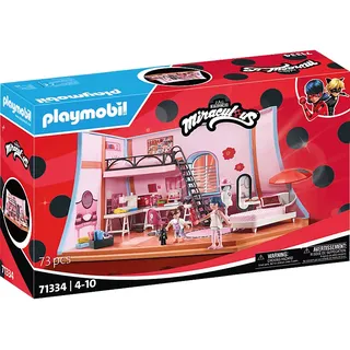 PLAYMOBIL 71334 Miraculous: Marinettes Loft Spielset, Mehrfarbig