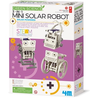 4M 3-in-1 Eco Engineering Mini Solar Robot Toy
