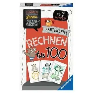 Ravensburger 80660 - Rechnen bis 100, Kartenspiel, Lernen Lachen Selbermachen, Lernspiel Spieleranzahl: 1-5, Lernspiel, Lernen Lachen Selbermachen