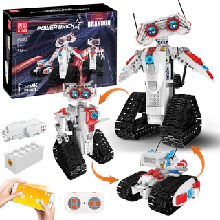 Mould King Roboter Kinder, 3-in-1 Technik Roboticset Bausatz mit App Fernsteuerung/Roboter STEM Bauspielzeug, Kreatives Geburtstagsgeschenk für Kind 8+ Jungen...
