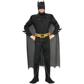 Rubie's 3 880671 XL - Deluxe Batman Erwachsene Kostüm, Größe XL, Schwarz