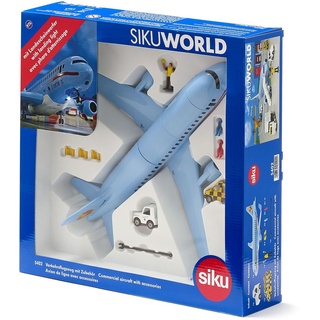 SIKU World - Verkehrsflugzeug mit Zubehör