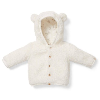 Teddy-Jacke Baby Bunny, Off-White, Größe 68 | Little Dutch