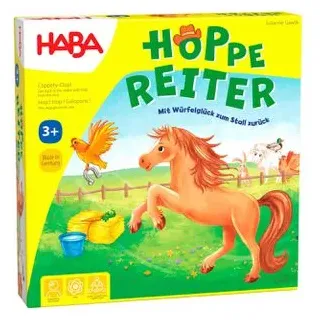 Haba Brettspiel 1004321001, Hoppe Reiter, ab 3 Jahre, 2-4 Spieler