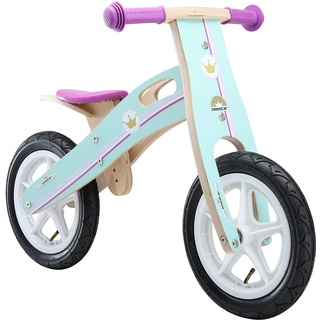 BIKESTAR Lauflern Rad für Mädchen ab 3-4 Jahre | 12 Zoll Kinder Laufrad Holz | Violet | Risikofrei Testen