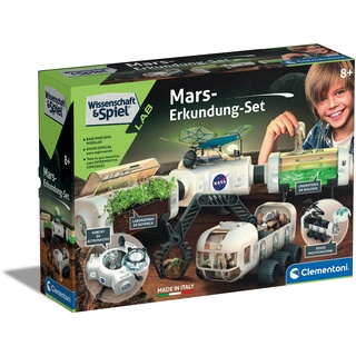 Clementoni Wissenschaft & Spiel – Mars-Erkundung-Set, Lernspielzeug zum Experimentieren, mit NASA-Raumstation & Weltraum-Rover, ideal als Geschenk, für Kinder ab 8 Jahren von Clementoni 59289