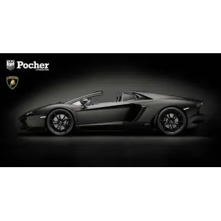 Pocher Lamborghini Aventador LP700-4 Roadster Nero Nemesis 1:8 Modellauto