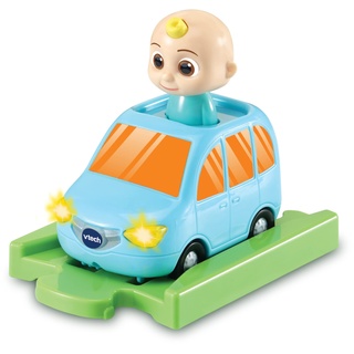 Vtech Toot-Toot Drivers JJ's Family Car & Track, interaktives CoComelon Pretend Play with Lights & Sounds, Official CoComelon Gift for Ages 1, 2, 3, 4+ Years, English Version,Multicolored,Small