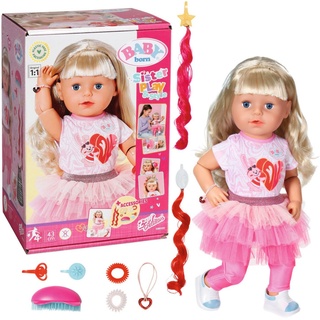 Baby Born Stehpuppe Style&Play, Sister blond, 43 cm rosa