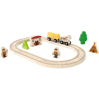 Playtive Holz Eisenbahnset S (Wilder Westen)