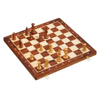 Philos Brettspiel 2611, De Luxe Schach, ab 6 Jahre, in Holzkassette, 2 Spieler