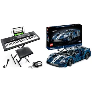 Alesis Melody 61 - Keyboard E-Piano für Anfänger mit Lautsprechern & LEGO 42154 Technic Ford GT 2022 Auto-Modellbausatz für Erwachsene