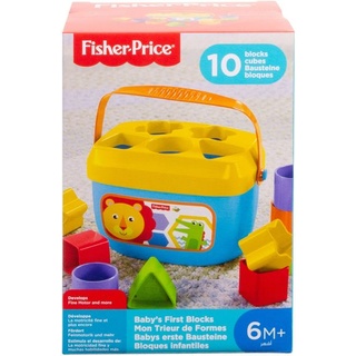 Fisher Price - Babys erste Bausteine, Motorikwürfel, Steckspiel, Bauklötze, Steckwürfel