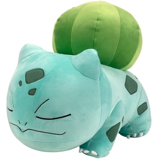 Pokémon PKW0221-45cm Schlafendes Plüsch - Bisasam, offizielles Plüsch