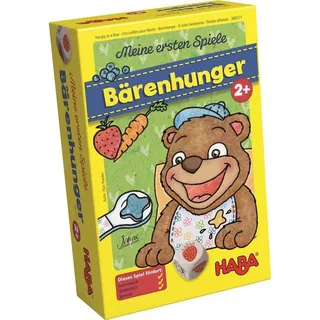 Haba Spiel, 300171 - Meine ersten Spiele Bärenhunger, Memo Sprachspiel Geschicklichkeitsspiel ab 2 Jahre bunt