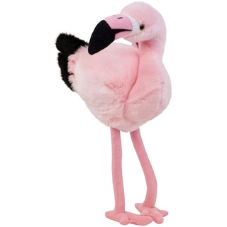 Teddys Rothenburg Kuscheltier Flamingo rosa stehend 34 cm Plüschtier Plüschflamingo