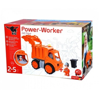 BIG Spielzeug-LKW 800054838 BIG-Power-Worker Müllwagen + Figur
