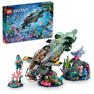 LEGO Avatar - Der Weg des Wassers Mako-U-Boot 75577 Baubares Spielzeugmodell, Unterwasser-Ozean-Set mit Alien-Fischen und Stachelrochen-Figuren, Filmgeschenk für Kinder und Filmfans