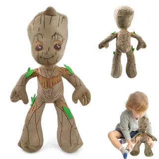 WAIMXDAO Groot Kuscheltier, 30cm Groot Plüschtier, Groot Baum Mann, Groot Kuscheltier Plüsch Spielzeug, Plüsch Stofftier Spielzeug,Für Kinder Jungen Mädchen Geburtstag Party Geschenke (D)