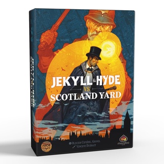 Nice Game Publishing Jekyll & Hyde vs. Scotland Yard - Kartenspiel - 2 Spieler - Ab 10+ Jahre - Stichspiel - Brettspiel - Kooperativ - 20 Minuten - Ideal als Mitbringspiel, Reisespiel & Geschenk
