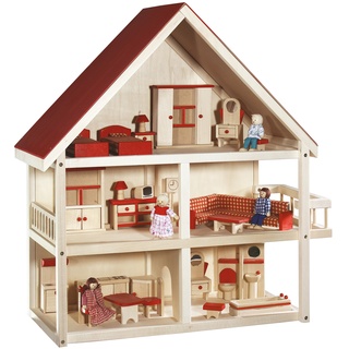 roba - Puppenhaus Holz (Farbe: rot)